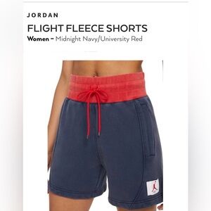 DA1530-410 | Women's XL Air Jordan Flight Fleece Shorts |  Loose Fit | Worn-In